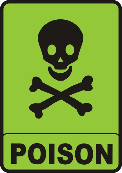 毒药标志 — 图库照片