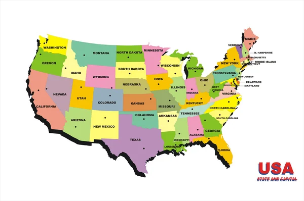 USA Karte — Stockfoto