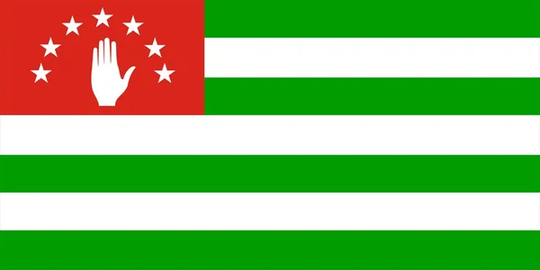 Abházia zászló — Stock Fotó