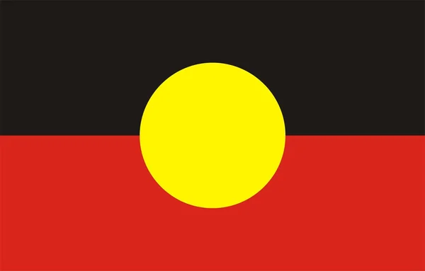 Bandiera aborigena — Foto Stock