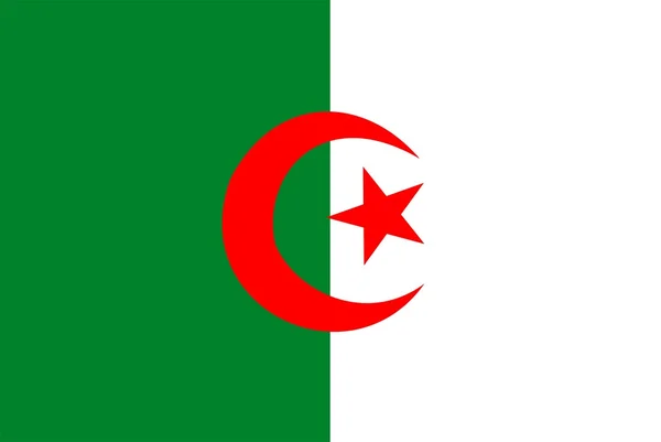 Alžírsko vlajka — Stock fotografie