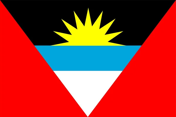 Antigua And Barbuda Flag — Stock Photo, Image