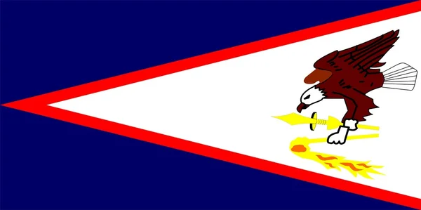 Vlag van Amerikaans-samoa — Stockfoto