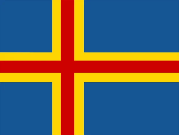 Aaland vlajka — Stock fotografie