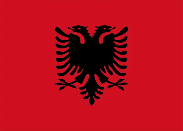 Albania Flagg – stockfoto