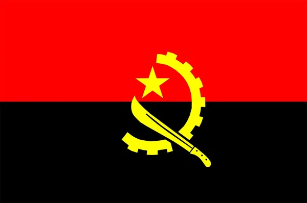 Angola Drapeau — Photo