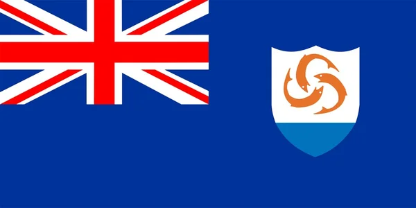Anguilla flagga — Stockfoto