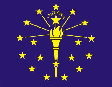 Indiana Flag clipart