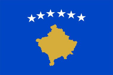 Flag Of Kosovo clipart