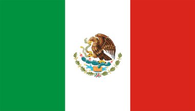 Flag of Mexico clipart