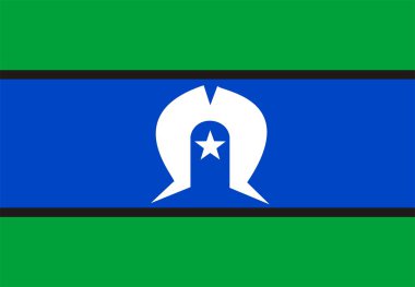 Flag Of Torres Strait Islander clipart