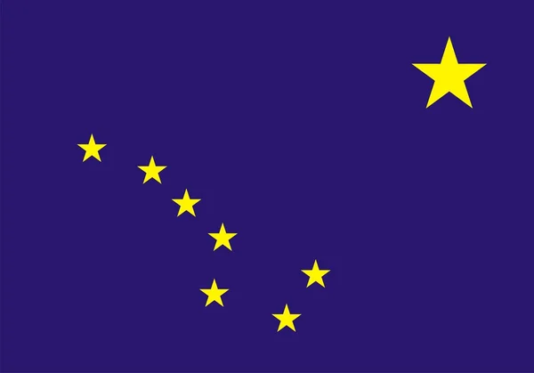 알래스카 국기 — 스톡 사진