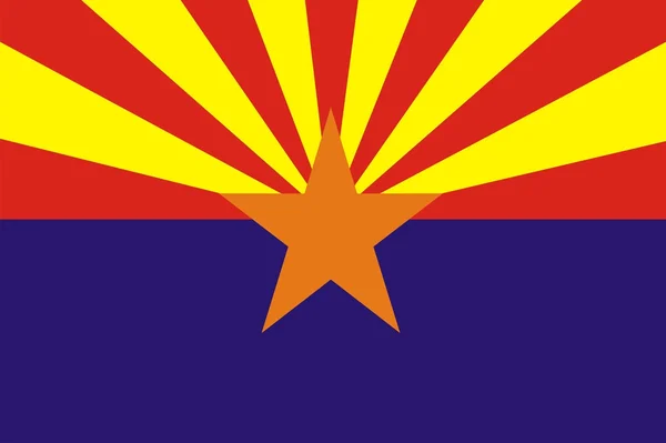 Flaga Arizona — Zdjęcie stockowe