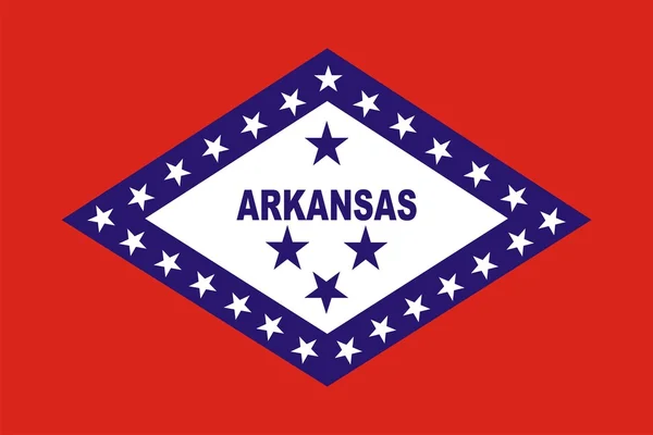 Bandeira do Arkansas — Fotografia de Stock