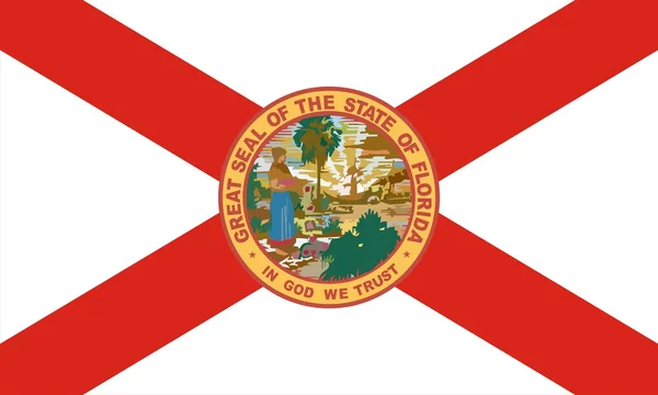 佛罗里达州旗 — 图库照片