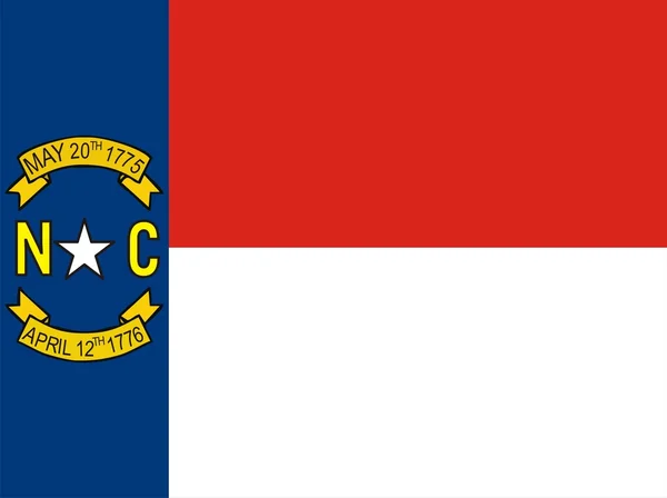 ノース ・ カロライナ州の旗 — ストック写真