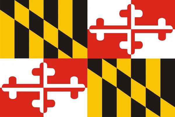 Marylandská vlajka — Stock fotografie