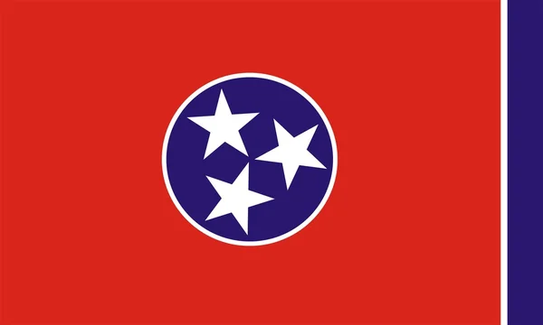 Flaga stanowa tennessee — Zdjęcie stockowe