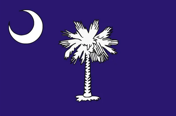 Bandera de Carolina del Sur — Foto de Stock