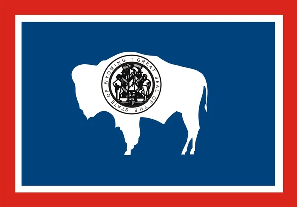 Σημαία του Wyoming — Φωτογραφία Αρχείου