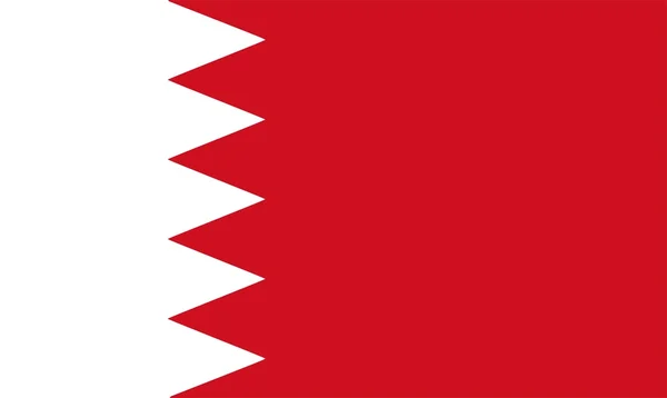 Illustration of the flag of Bahrain — Stock Photo, Image