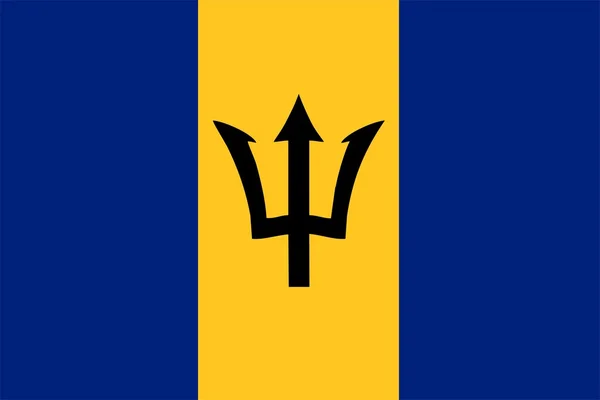 Vlag van Barbados — Stockfoto