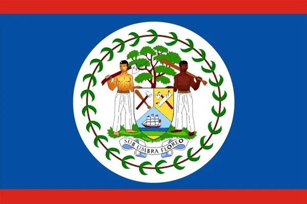 Прапор Белізу — стокове фото
