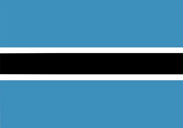 Botswana Flag — Stock Photo, Image