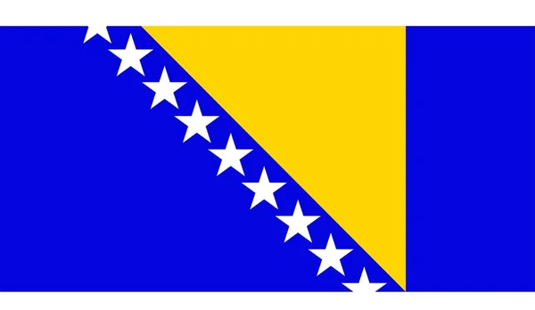 Bósnia e Herzegovina Bandeira — Fotografia de Stock