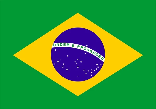 Σημαία Βραζιλίας — Φωτογραφία Αρχείου