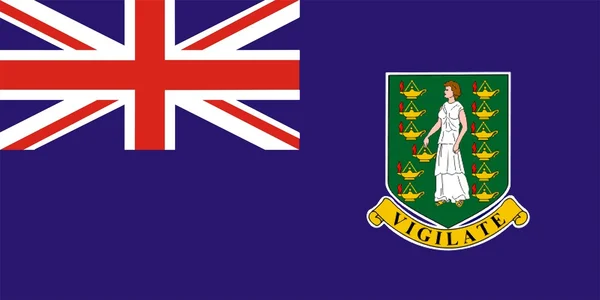 Brittiska Jungfruöarnas flagga — Stockfoto