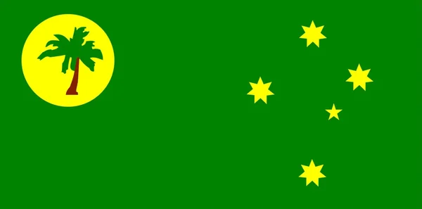 ココキー リング諸島の旗 — ストック写真