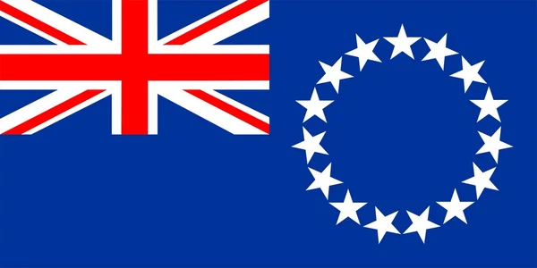 Bandeira das Ilhas Cook — Fotografia de Stock