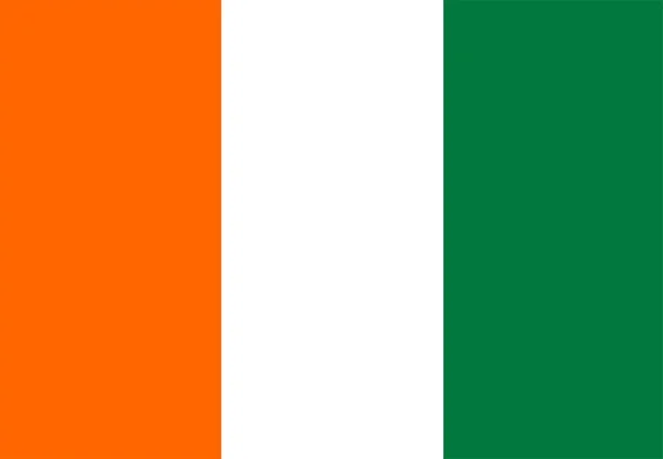Cote D'Ivoire vlag — Stockfoto