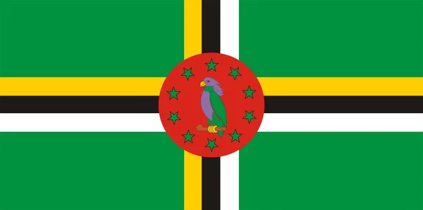 Bandeira de dominica — Fotografia de Stock