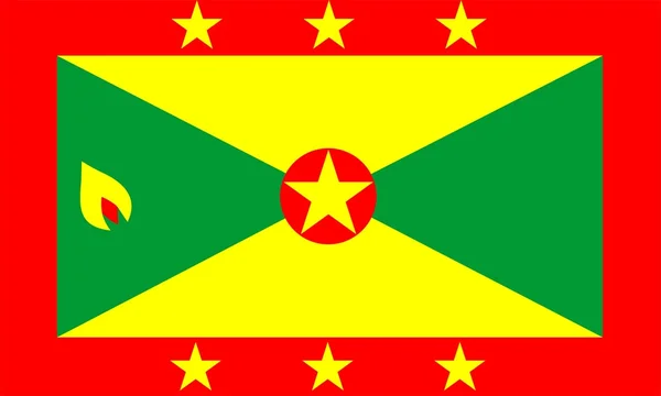 Grenadas flagga — Stockfoto