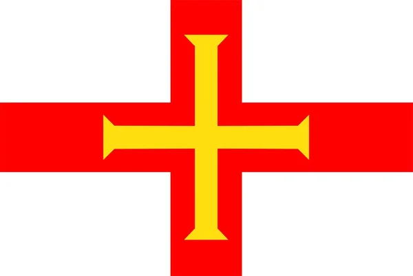 Guernsey bayrağı — Stok fotoğraf