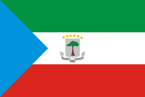 Zászló Egyenlítői-Guinea — Stock Fotó