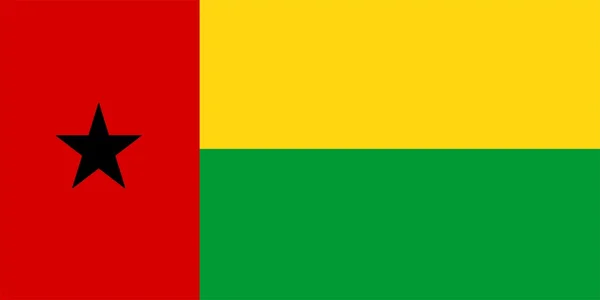 Bandeira da Guiné-Bissau — Fotografia de Stock