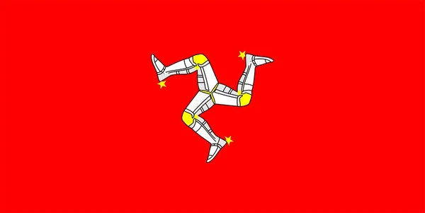 Bandeira da Ilha de Man — Fotografia de Stock