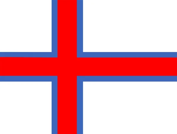 Faerské vlajka — Stock fotografie