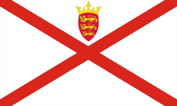 Flag Of Jersey — Stock Photo, Image