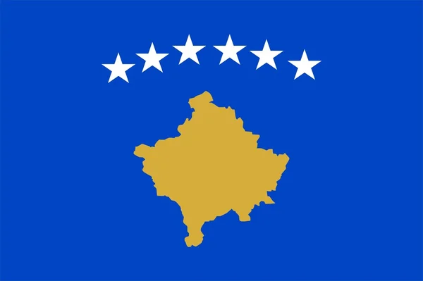 Bandera de kosovo — Foto de Stock