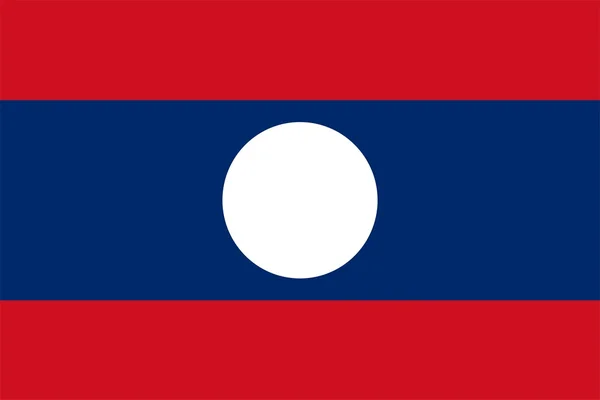 Flaga Laosu — Zdjęcie stockowe