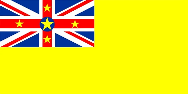 Bandeira da Niue — Fotografia de Stock