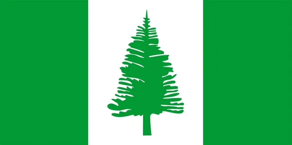 Flagge der Norfolkinsel — Stockfoto