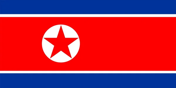 Drapeau de Corée du Nord — Photo