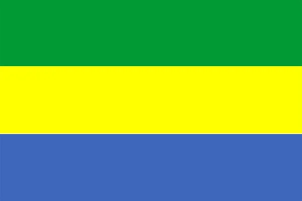 Σημαία της Γκαμπόν — Φωτογραφία Αρχείου
