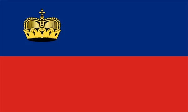 Σημαία lichtenstein — Φωτογραφία Αρχείου
