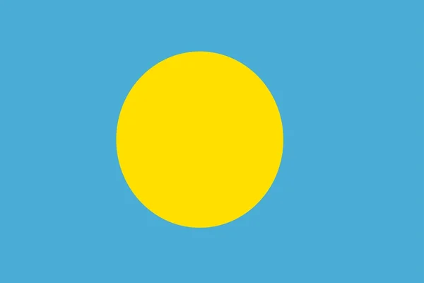 Palaus flag - Stock-foto